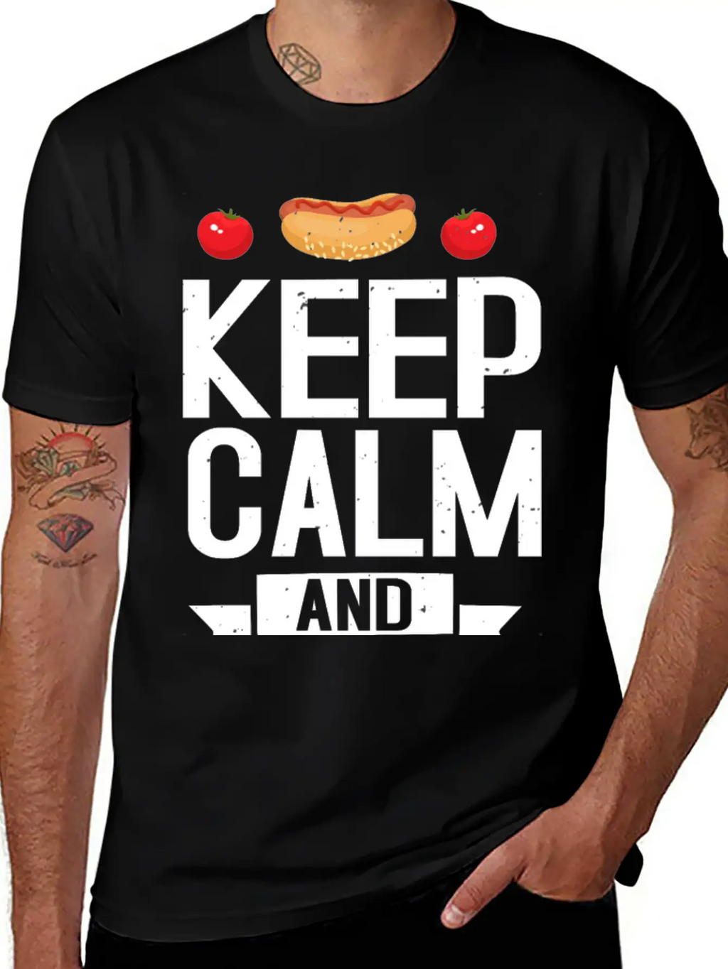 Keep Calm And Keto On Casual Graphic T-Shirt – Simple And Comfortable Daily Wear