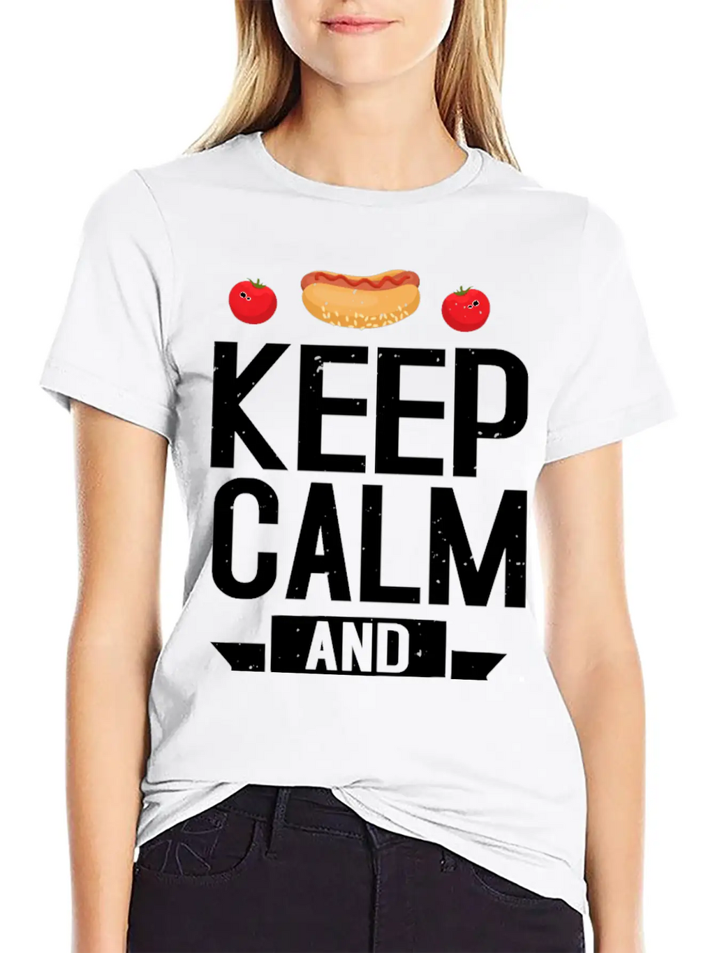 Keep Calm And Keto On Casual Graphic T-Shirt – Simple And Comfortable Daily Wear