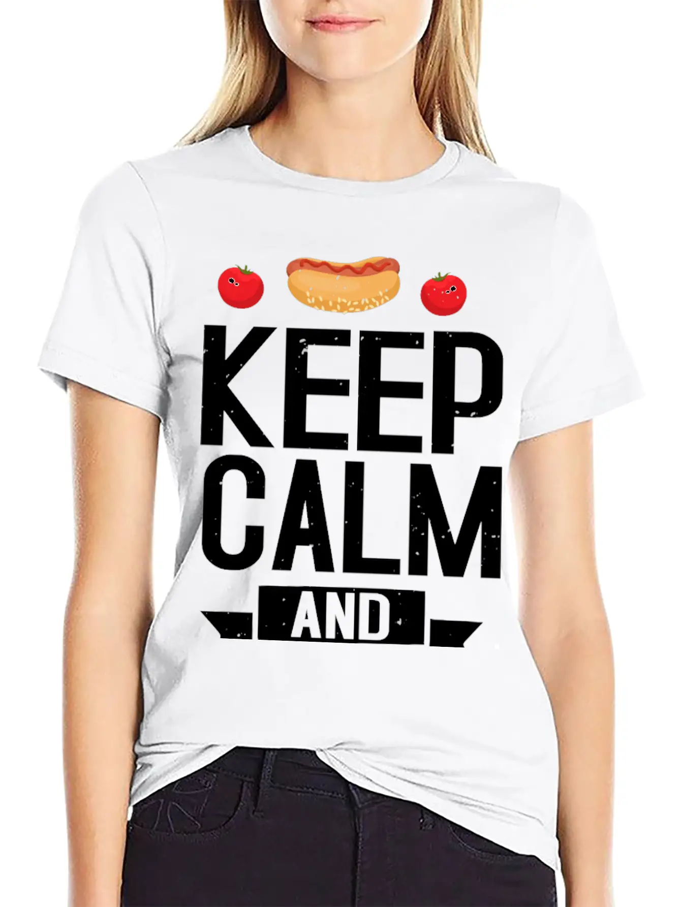 Keep Calm And Keto On Casual Graphic T-Shirt – Simple And Comfortable Daily Wear