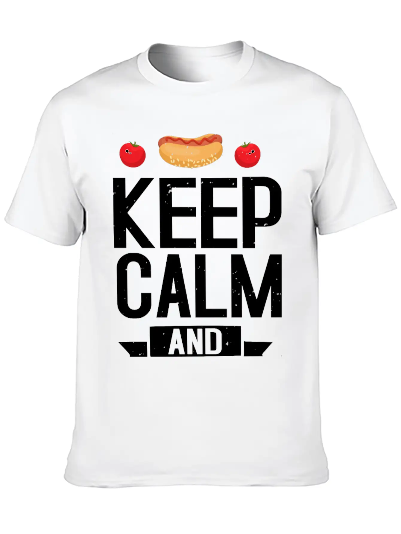 Keep Calm And Keto On Casual Graphic T-Shirt – Simple And Comfortable Daily Wear