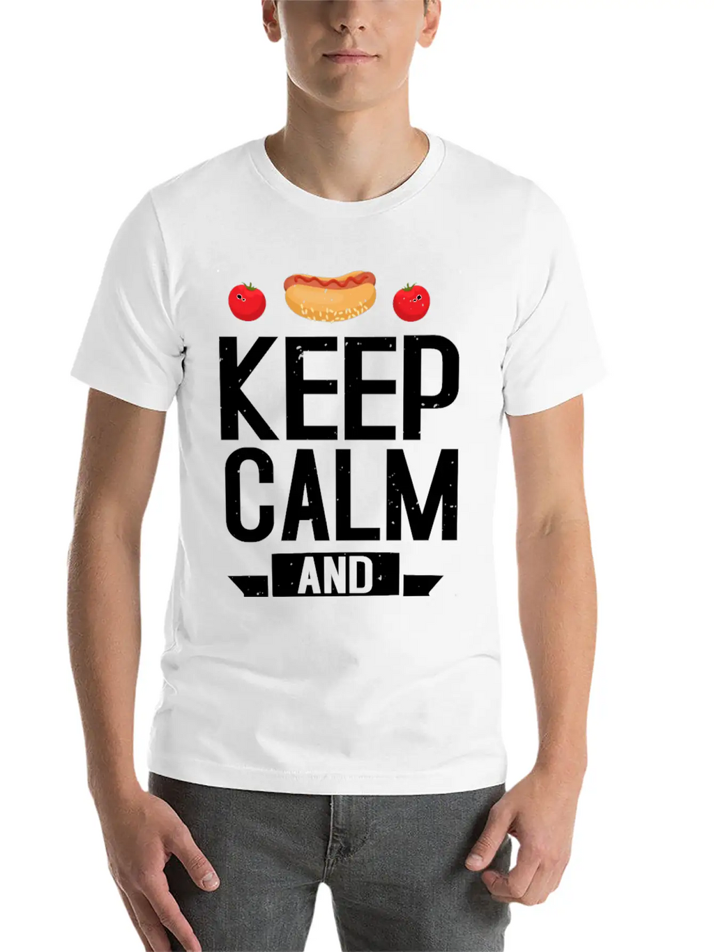 Keep Calm And Keto On Casual Graphic T-Shirt – Simple And Comfortable Daily Wear