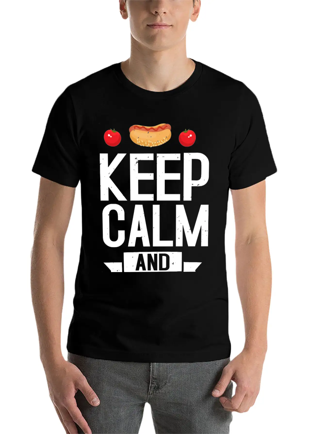 Keep Calm And Keto On Casual Graphic T-Shirt – Simple And Comfortable Daily Wear
