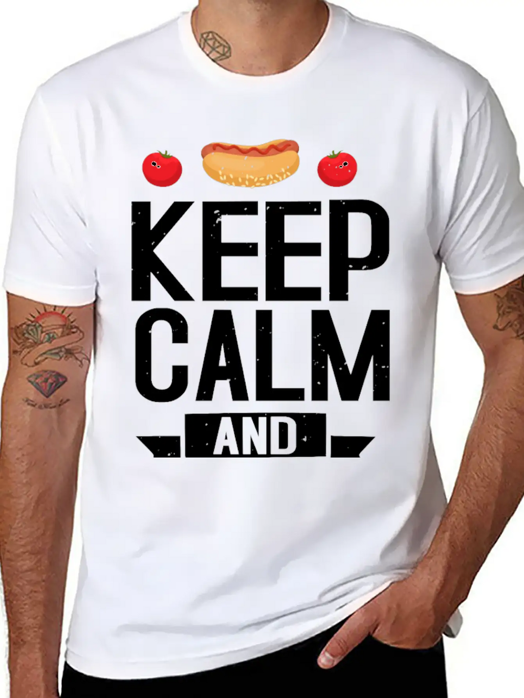 Keep Calm And Keto On Casual Graphic T-Shirt – Simple And Comfortable Daily Wear