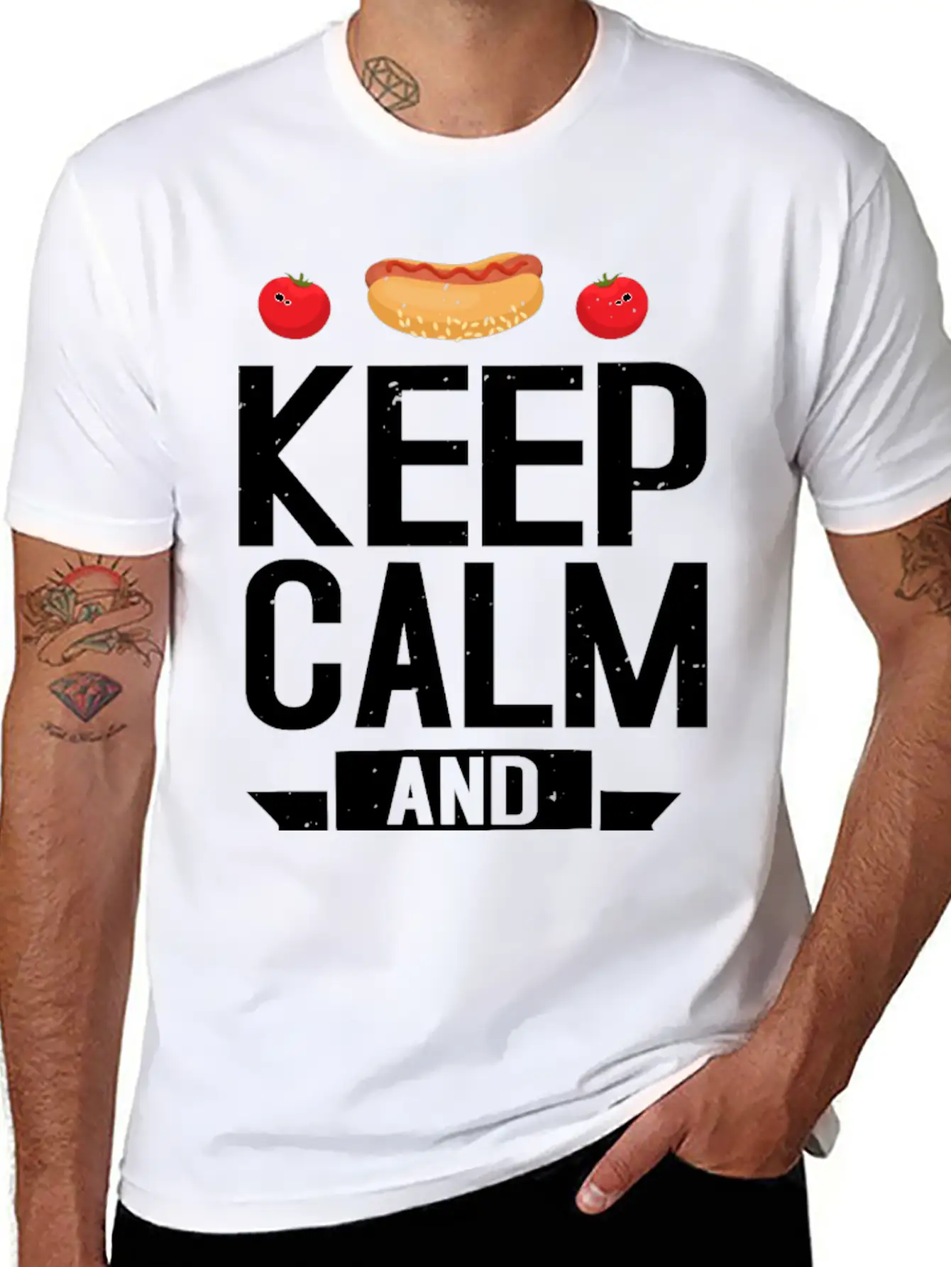 Keep Calm And Keto On Casual Graphic T-Shirt – Simple And Comfortable Daily Wear