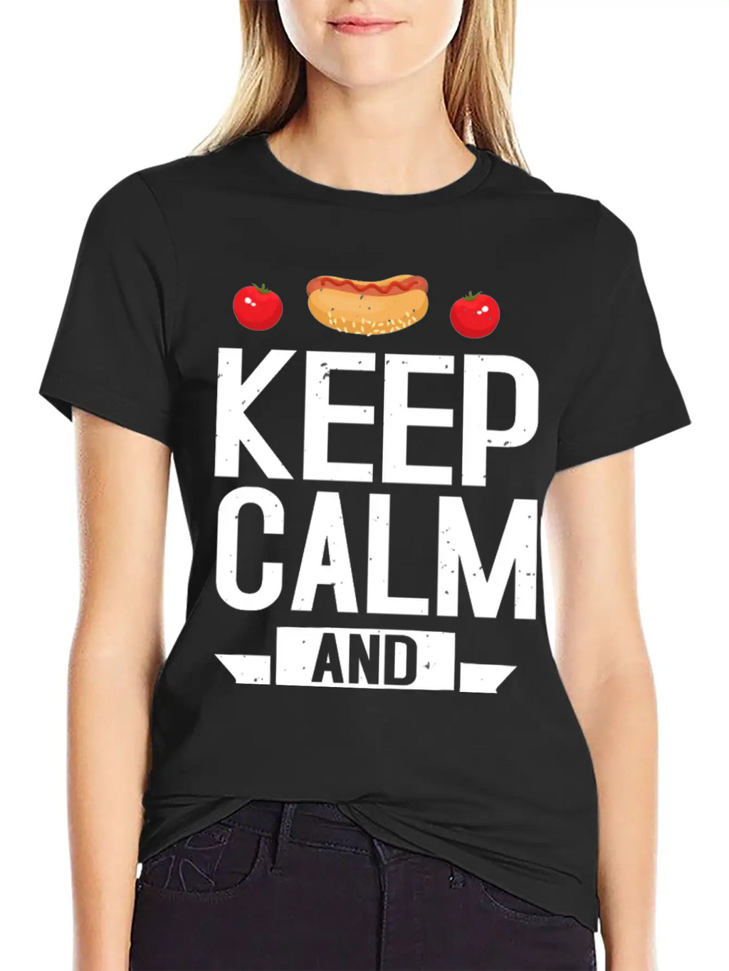 Keep Calm And Keto On Casual Graphic T-Shirt – Simple And Comfortable Daily Wear