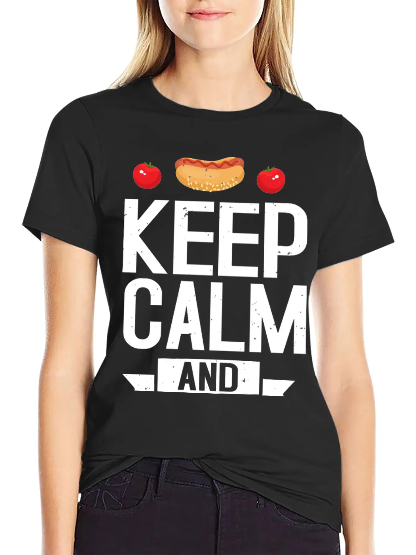 Keep Calm And Keto On Casual Graphic T-Shirt – Simple And Comfortable Daily Wear