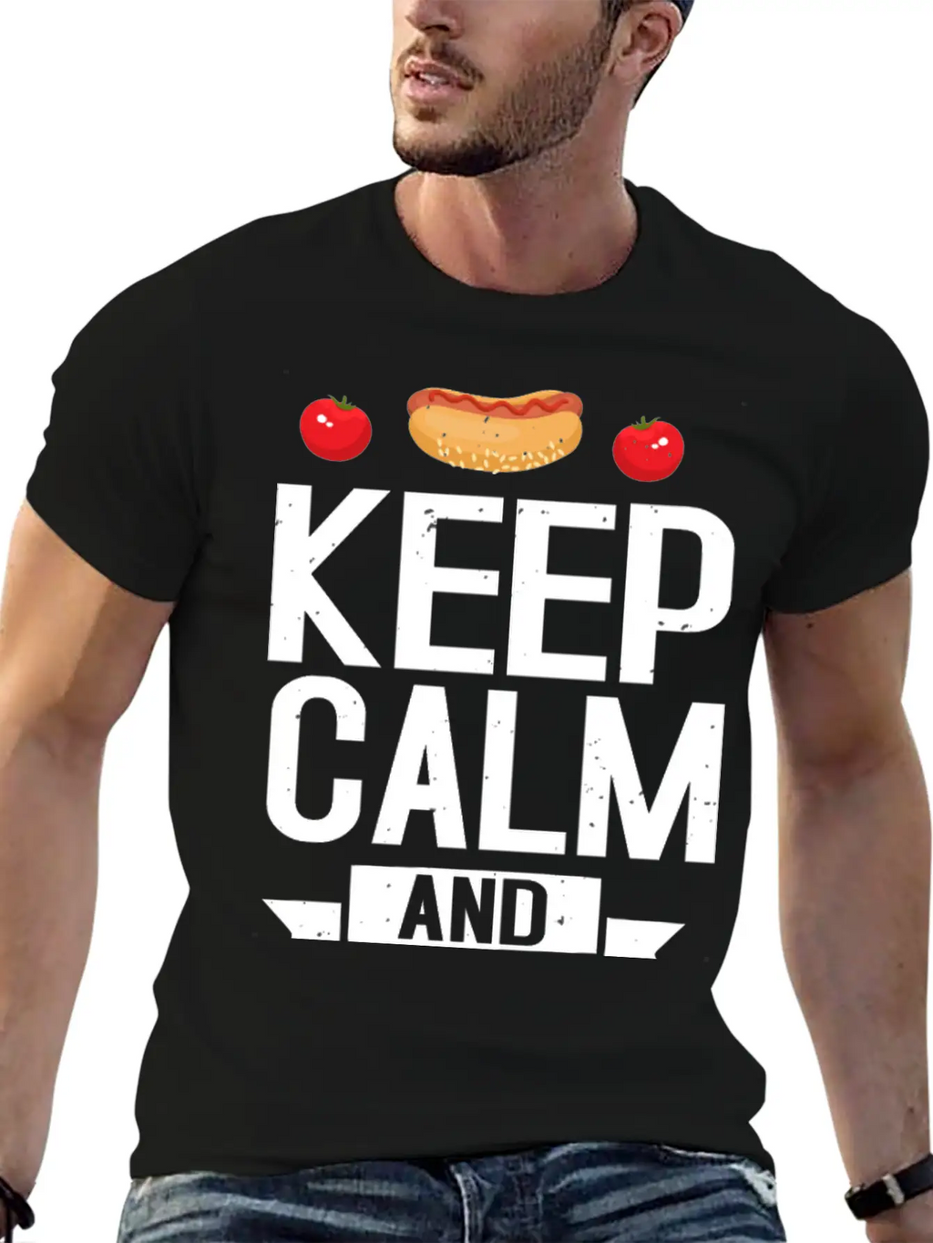 Keep Calm And Keto On Casual Graphic T-Shirt – Simple And Comfortable Daily Wear