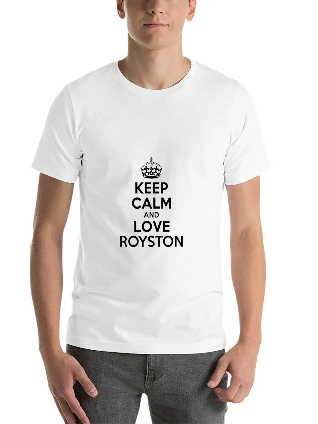 Keep Calm And Love Royston Unisex Short Sleeve Soft Cotton T-Shirt – Casual Everyday Wear