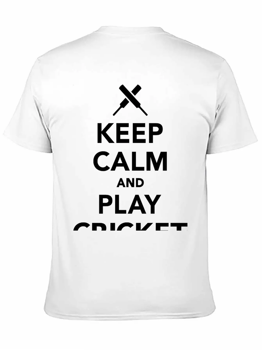 Keep Calm And Play Cricket Essential Cotton Tee For Daily Outfits – Unisex Style