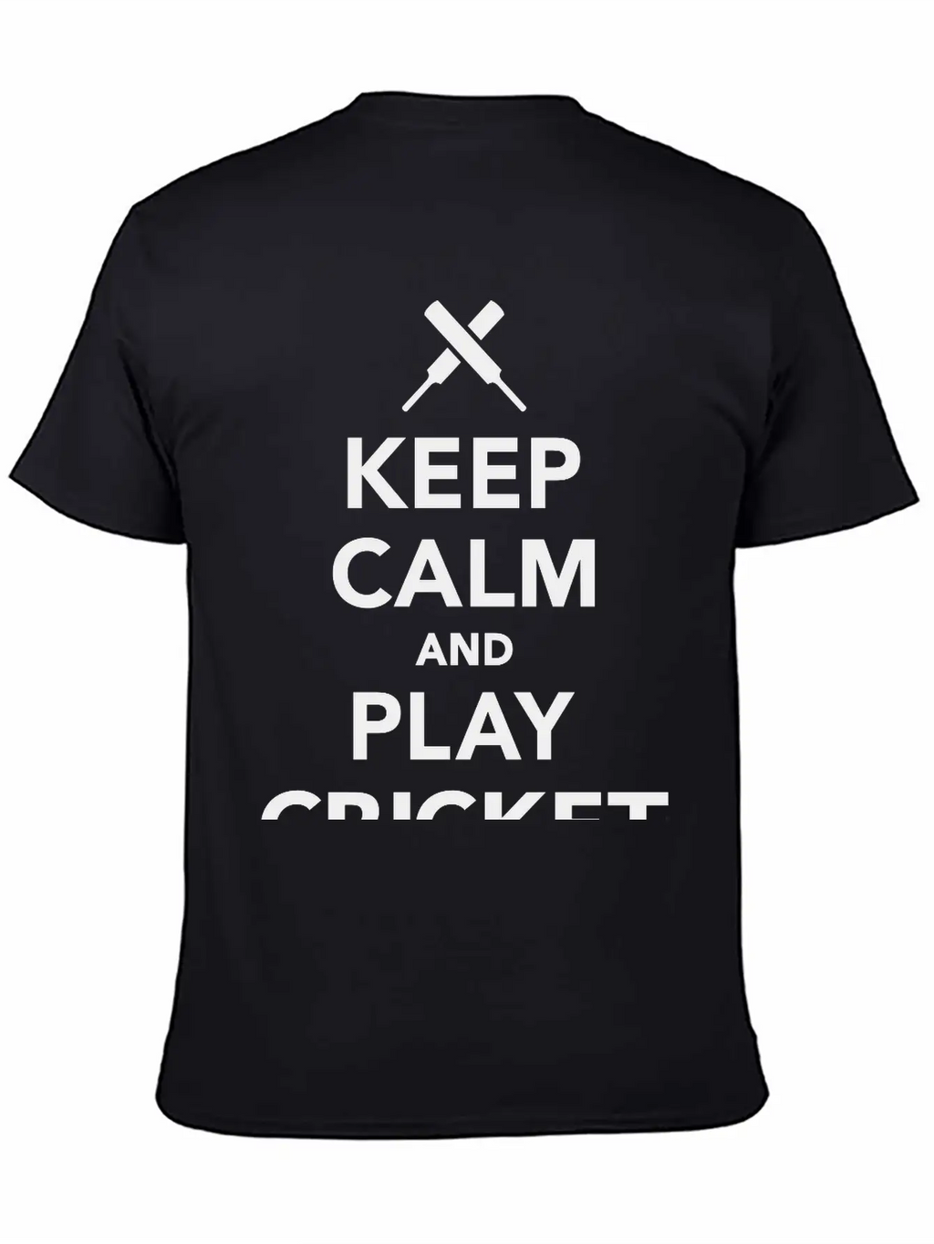 Keep Calm And Play Cricket Essential Cotton Tee For Daily Outfits – Unisex Style