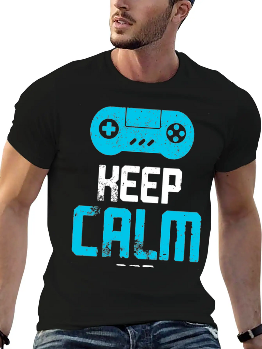 Keep Calm And Play Games Unisex Casual T-Shirt – Clean Design For Daily Comfort