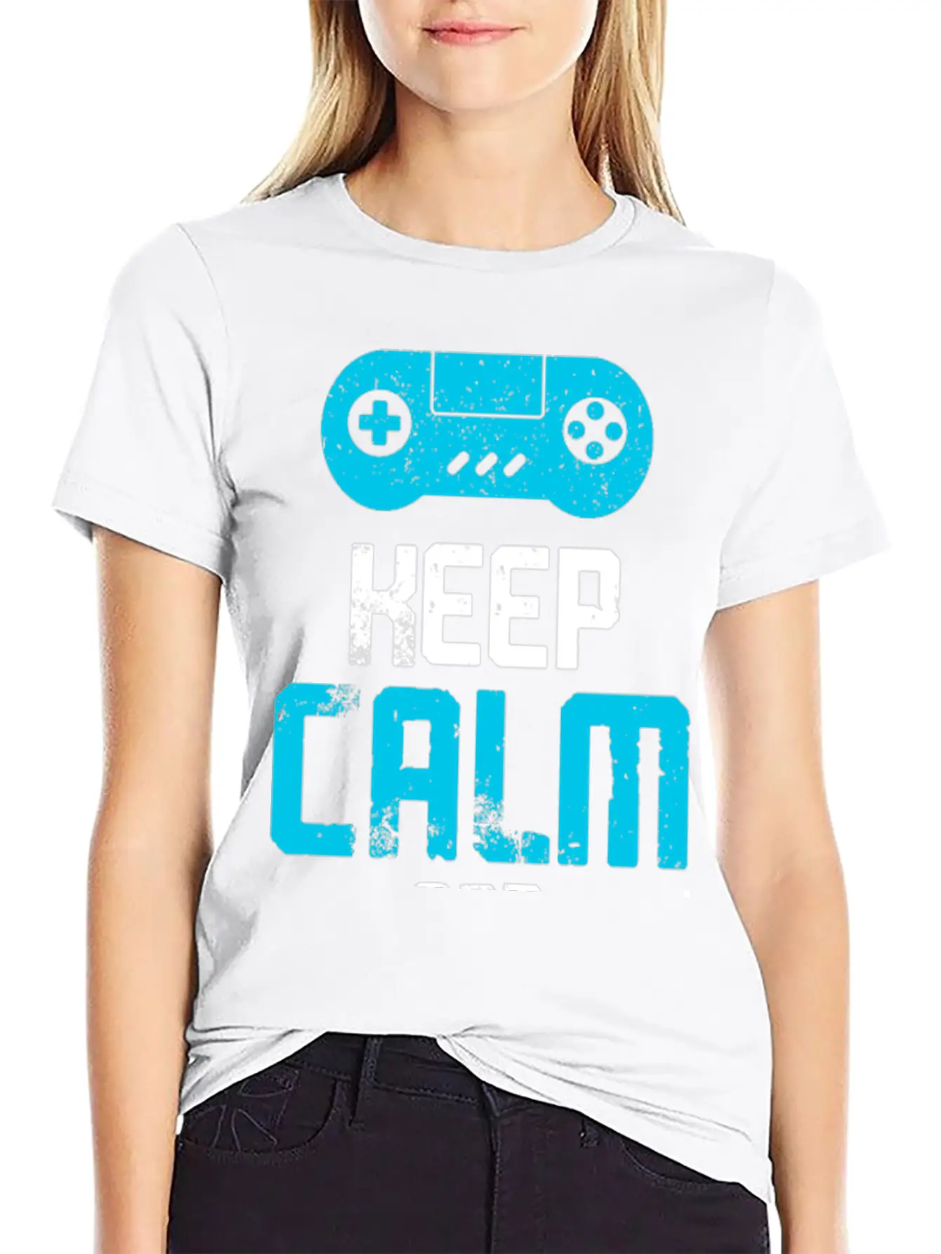 Keep Calm And Play Games Unisex Casual T-Shirt – Clean Design For Daily Comfort