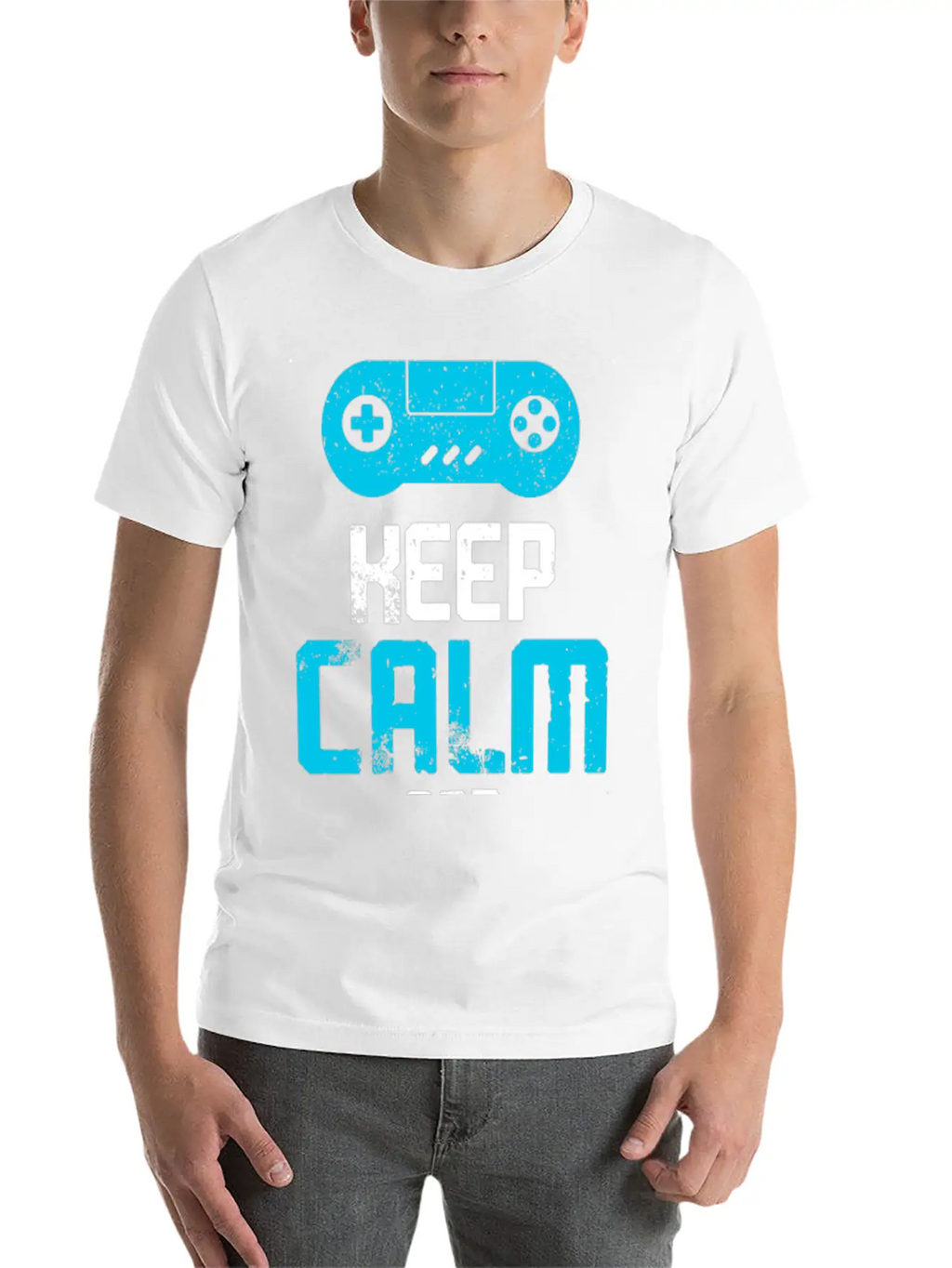 Keep Calm And Play Games Unisex Casual T-Shirt – Clean Design For Daily Comfort