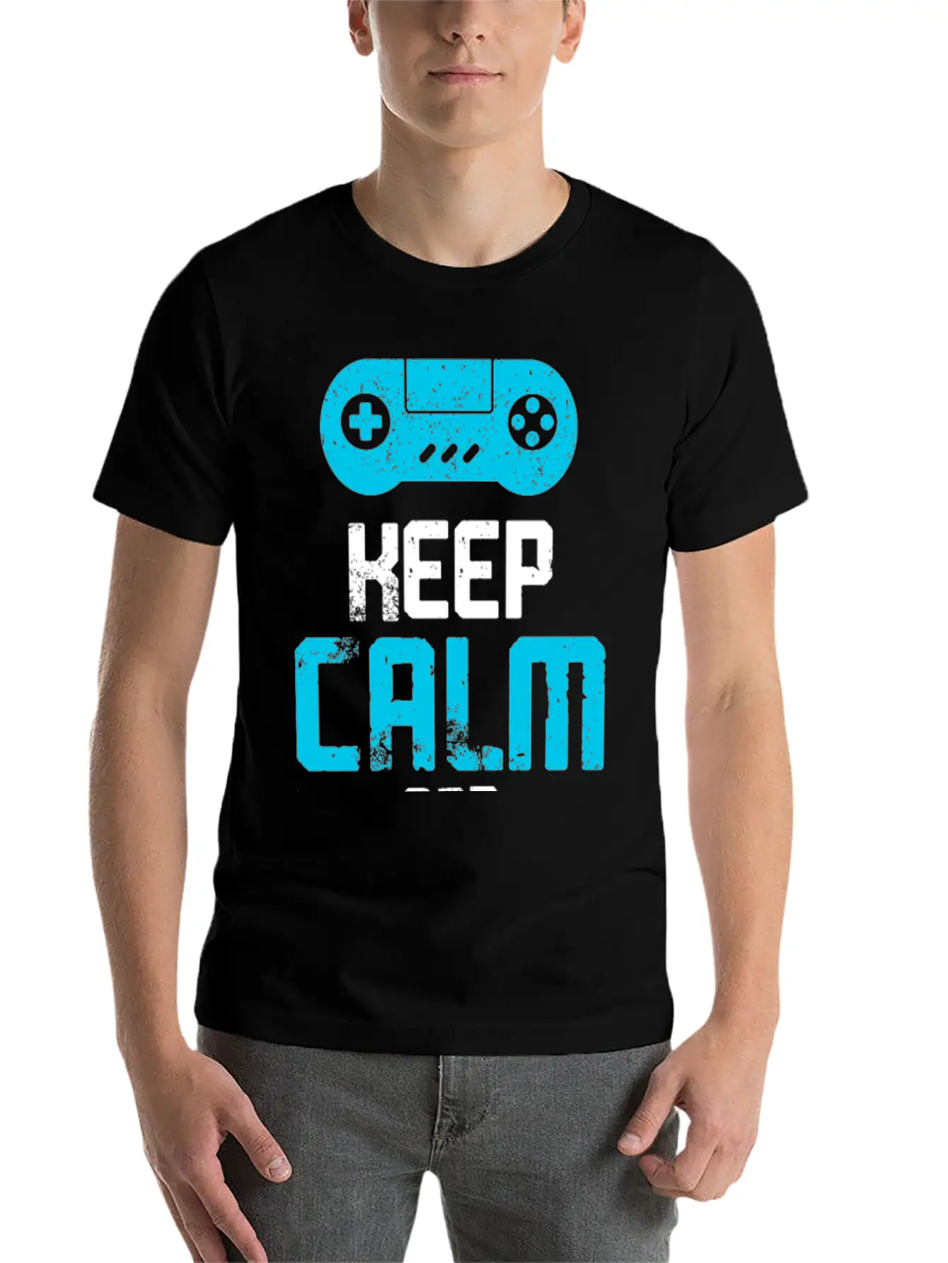 Keep Calm And Play Games Unisex Casual T-Shirt – Clean Design For Daily Comfort