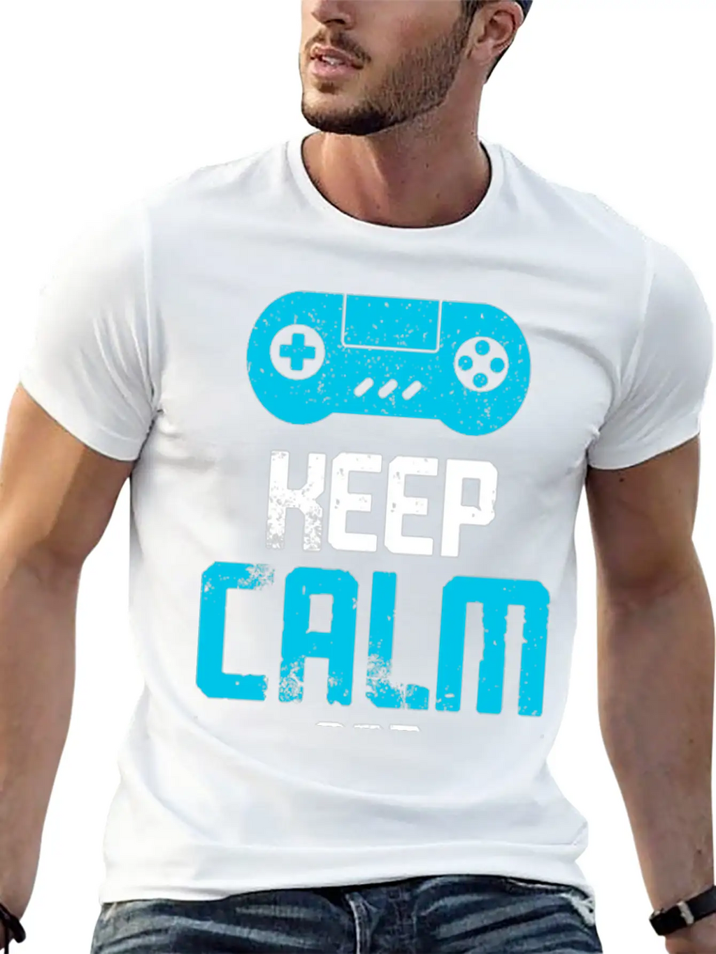 Keep Calm And Play Games Unisex Casual T-Shirt – Clean Design For Daily Comfort
