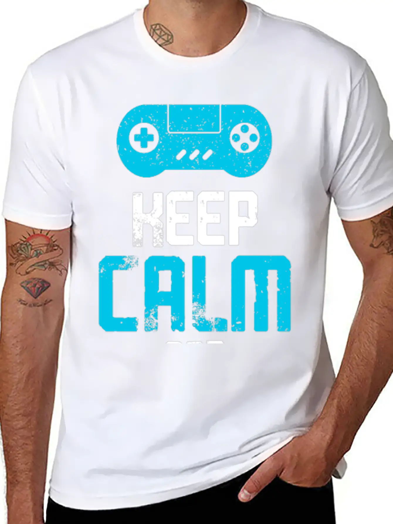 Keep Calm And Play Games Unisex Casual T-Shirt – Clean Design For Daily Comfort