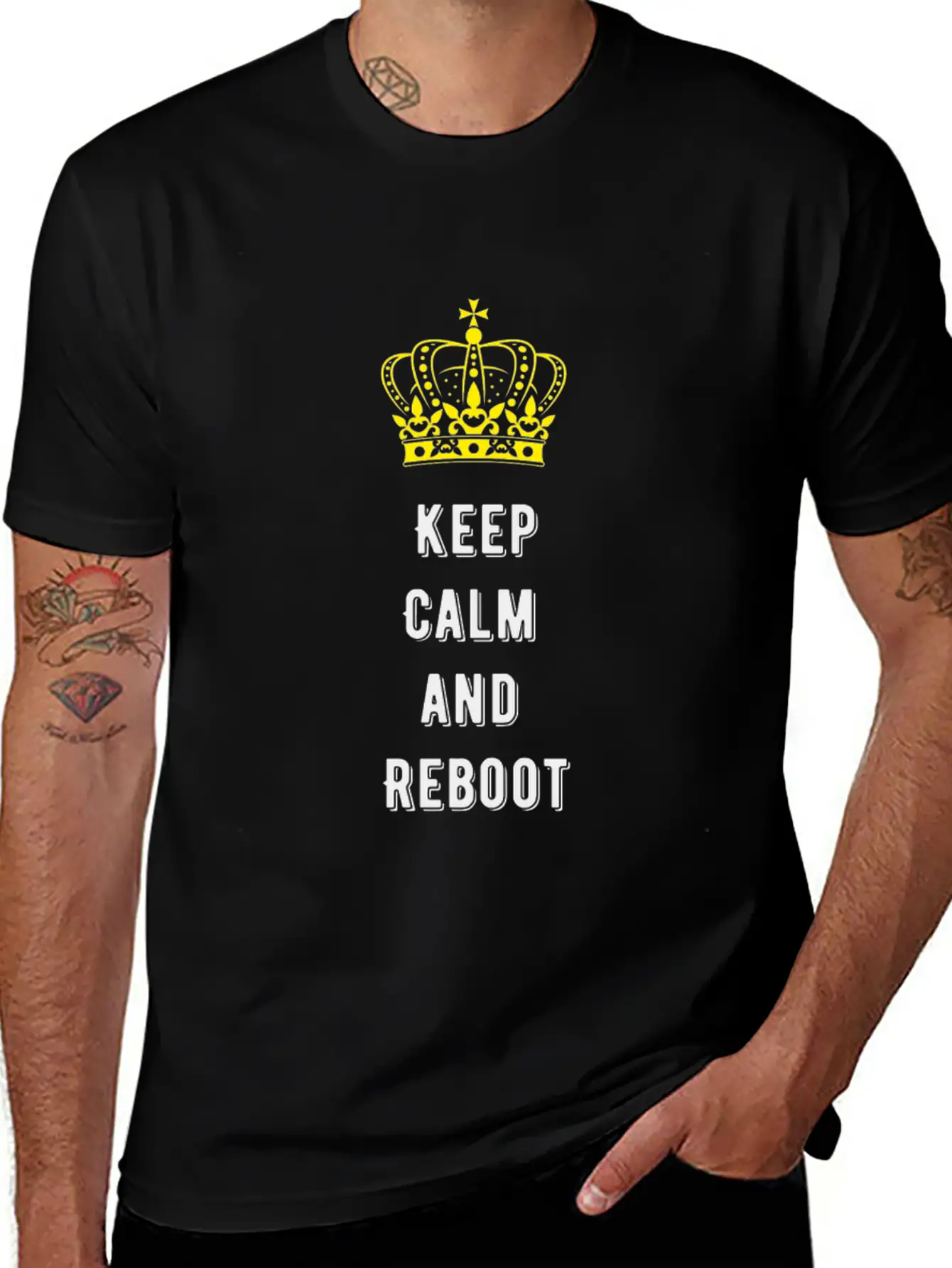 Keep Calm And Reboot Unisex Casual T-Shirt – Clean Design For Daily Comfort