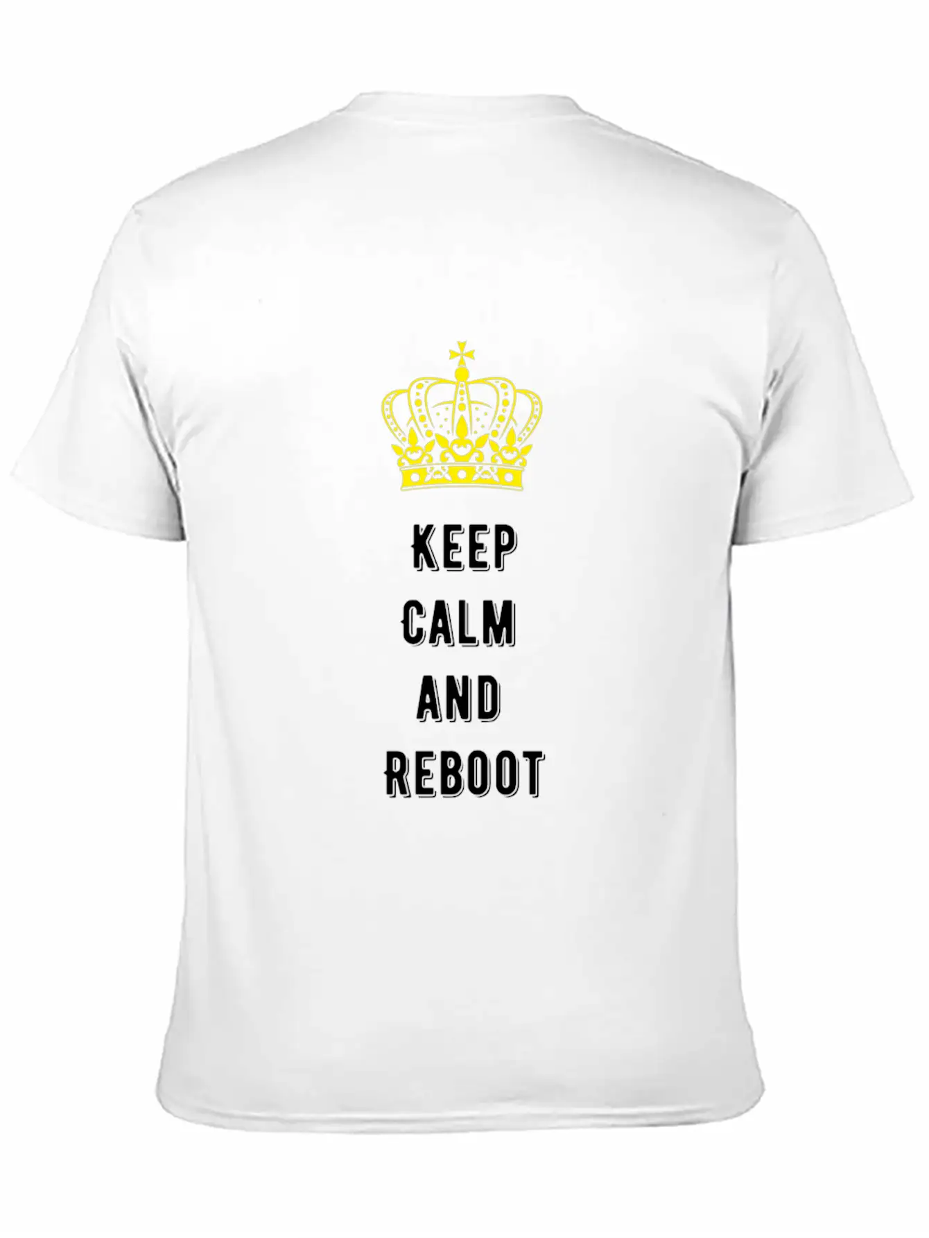 Keep Calm And Reboot Unisex Casual T-Shirt – Clean Design For Daily Comfort