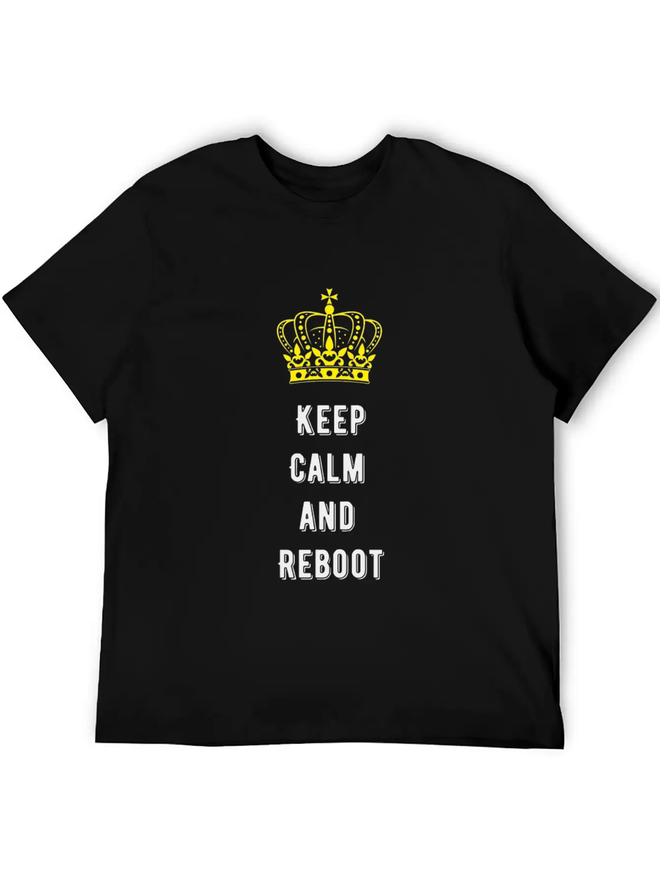 Keep Calm And Reboot Unisex Casual T-Shirt – Clean Design For Daily Comfort