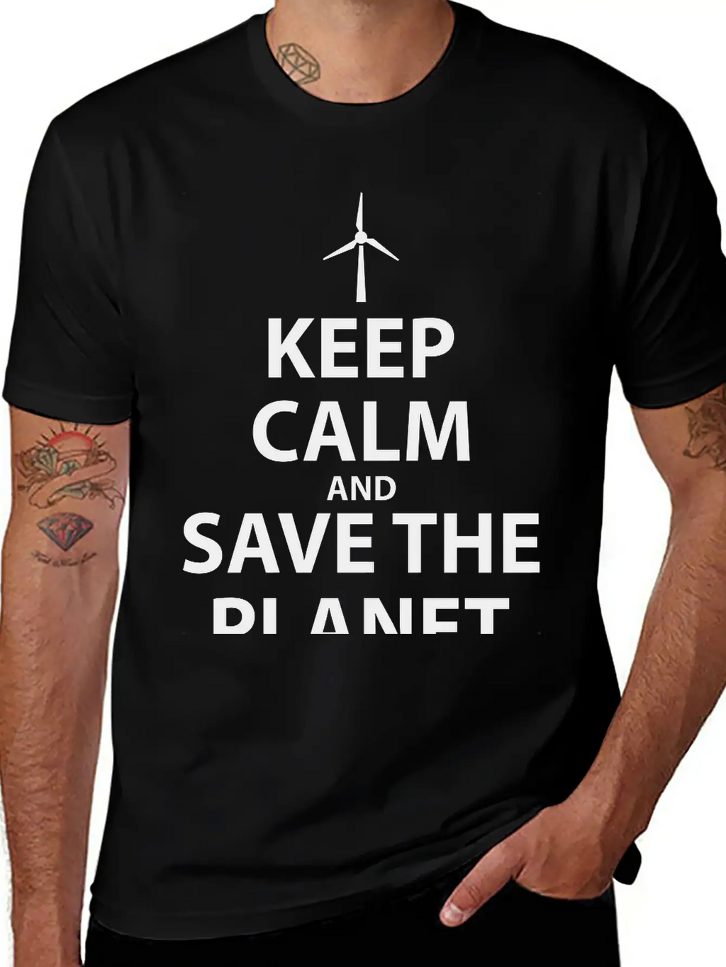 Keep Calm And Save The Planet Unisex Casual T-Shirt – Clean Design For Daily Comfort