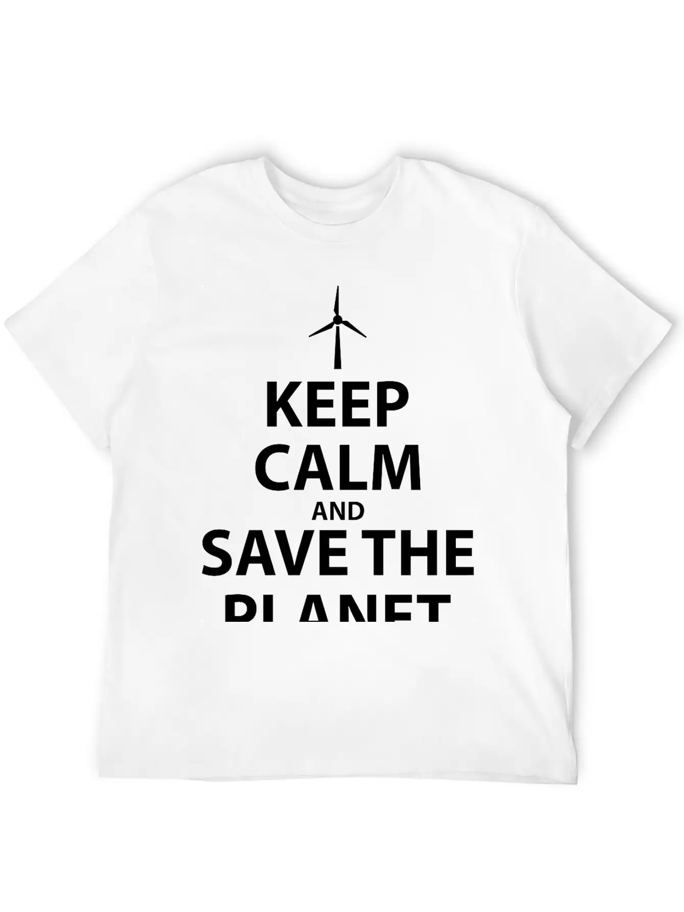 Keep Calm And Save The Planet Unisex Casual T-Shirt – Clean Design For Daily Comfort