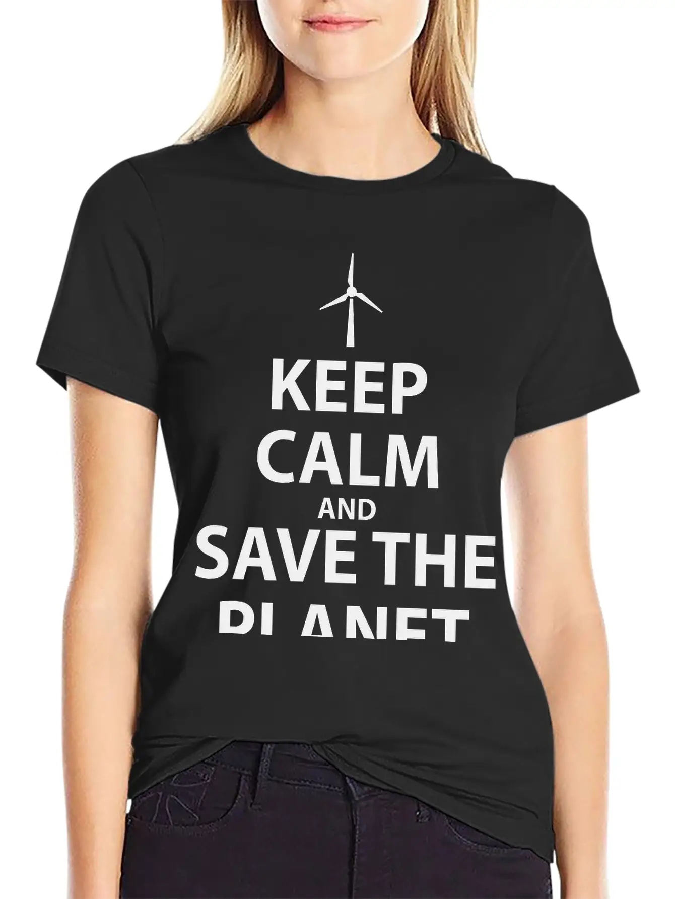 Keep Calm And Save The Planet Unisex Casual T-Shirt – Clean Design For Daily Comfort