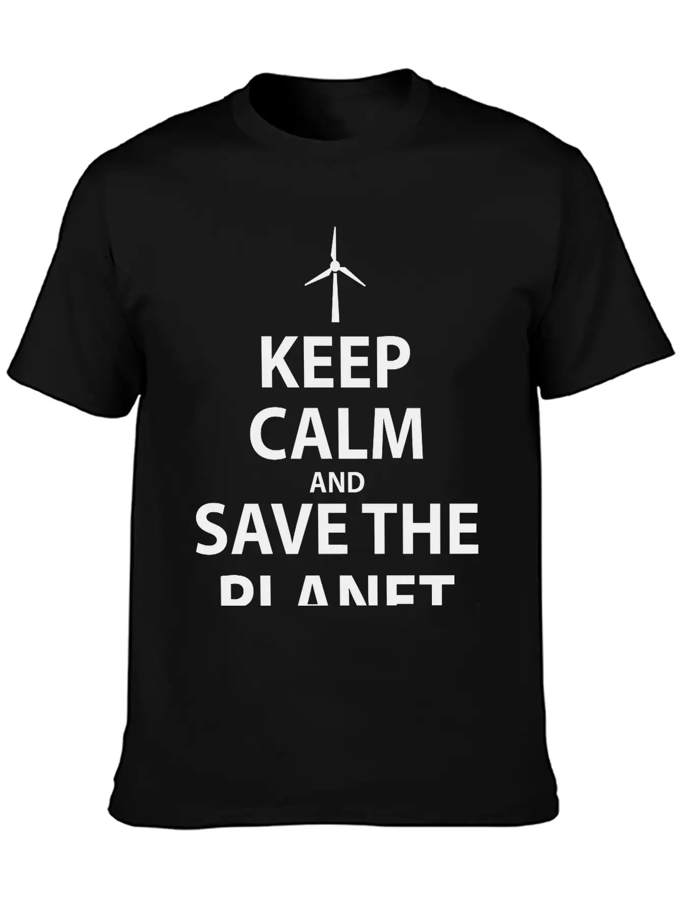 Keep Calm And Save The Planet Unisex Casual T-Shirt – Clean Design For Daily Comfort