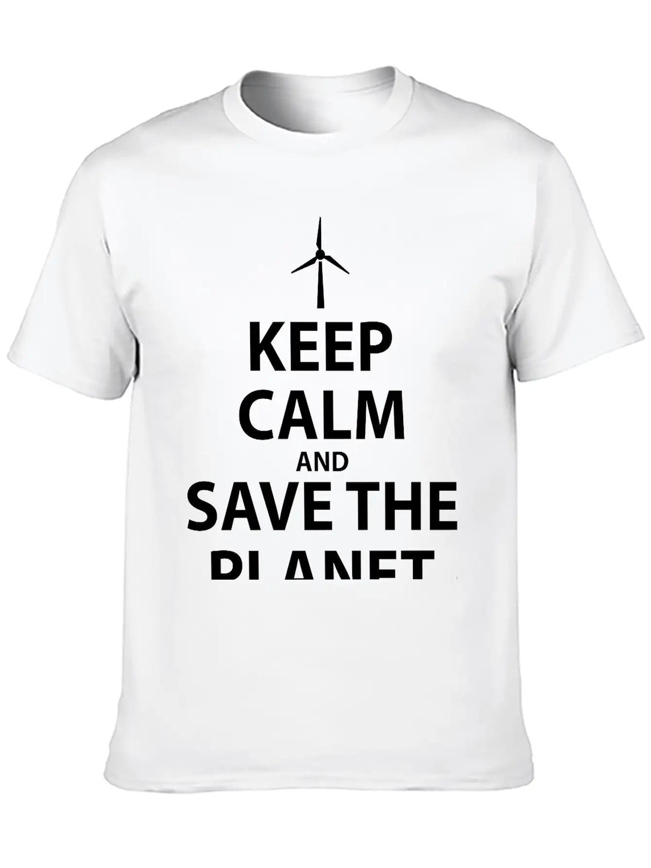 Keep Calm And Save The Planet Unisex Casual T-Shirt – Clean Design For Daily Comfort