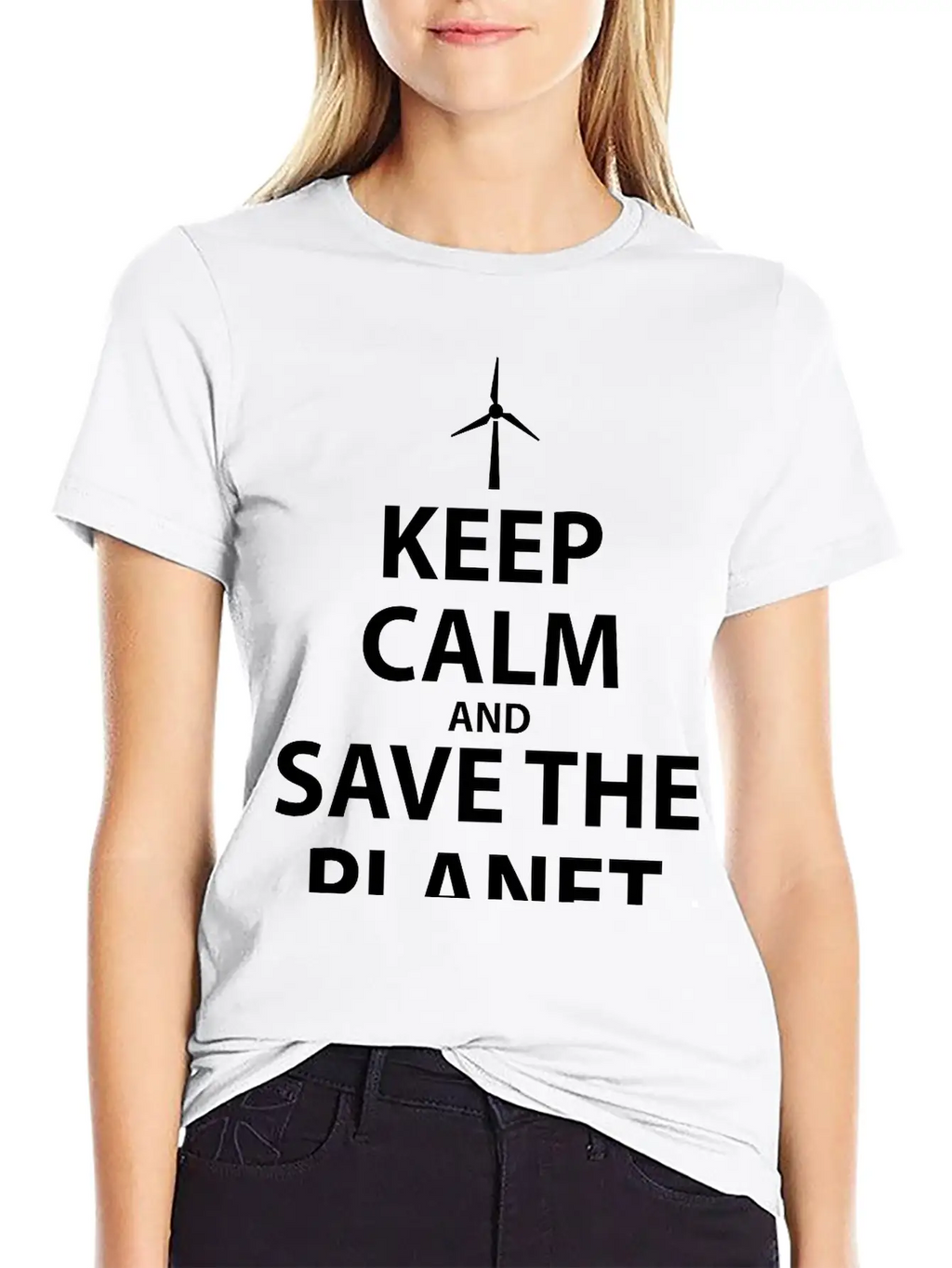 Keep Calm And Save The Planet Unisex Casual T-Shirt – Clean Design For Daily Comfort