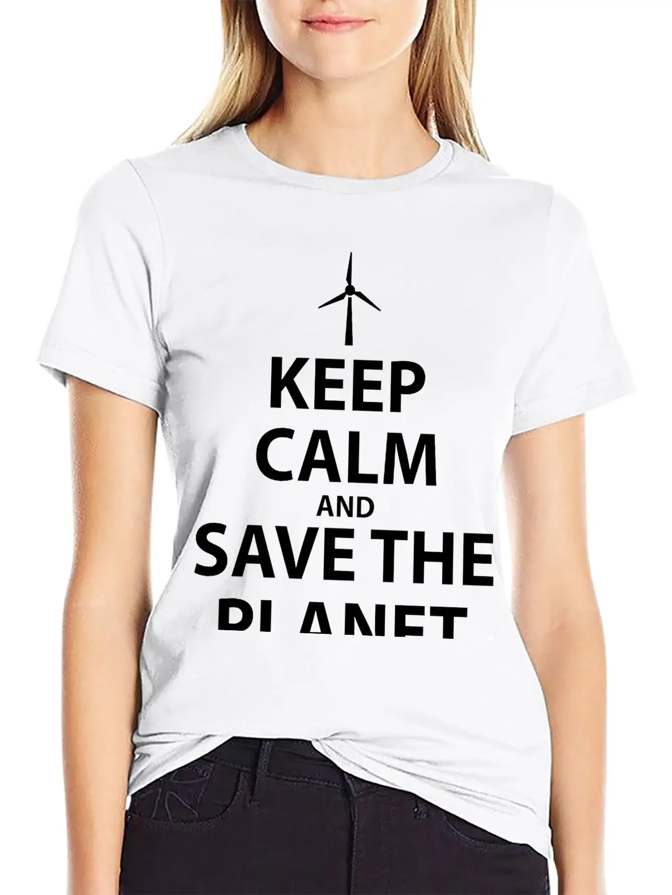 Keep Calm And Save The Planet Unisex Casual T-Shirt – Clean Design For Daily Comfort
