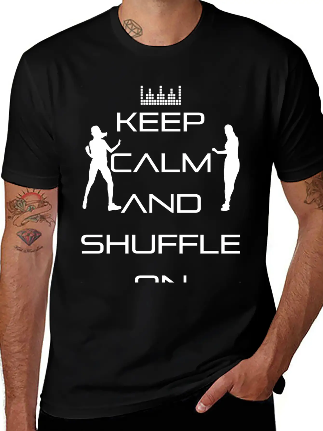 Keep Calm And Shuffle On - Keep Calm! Unisex Casual T-Shirt – Clean Design For Daily Comfort
