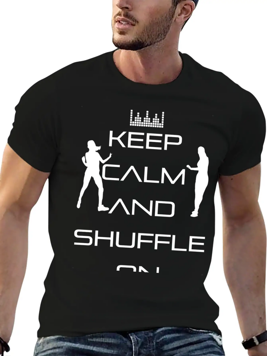 Keep Calm And Shuffle On - Keep Calm! Unisex Casual T-Shirt – Clean Design For Daily Comfort