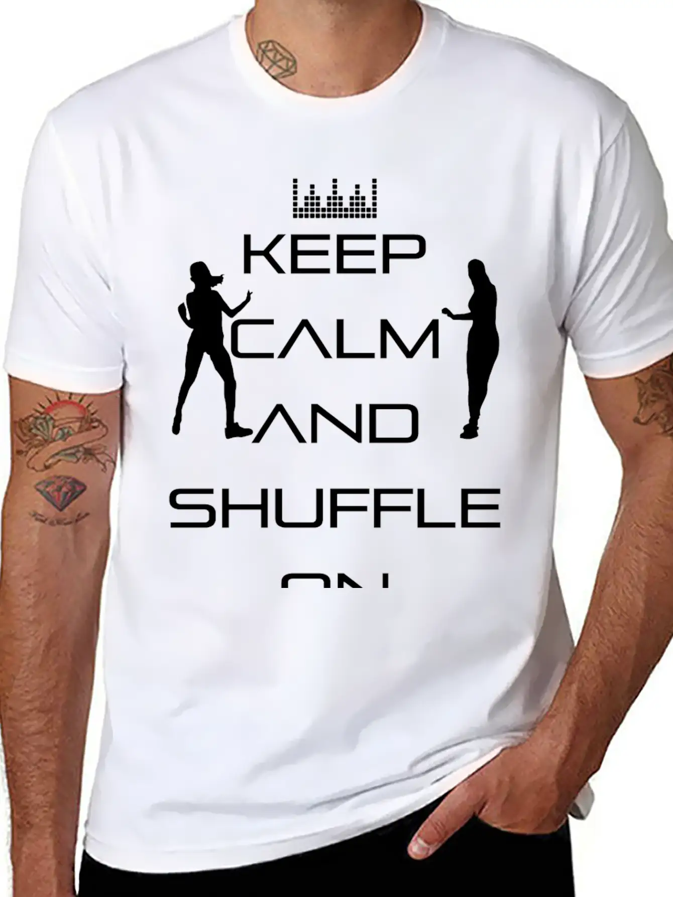 Keep Calm And Shuffle On - Keep Calm! Unisex Casual T-Shirt – Clean Design For Daily Comfort