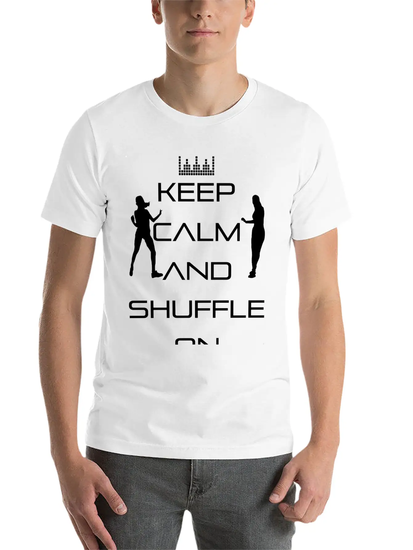 Keep Calm And Shuffle On - Keep Calm! Unisex Casual T-Shirt – Clean Design For Daily Comfort