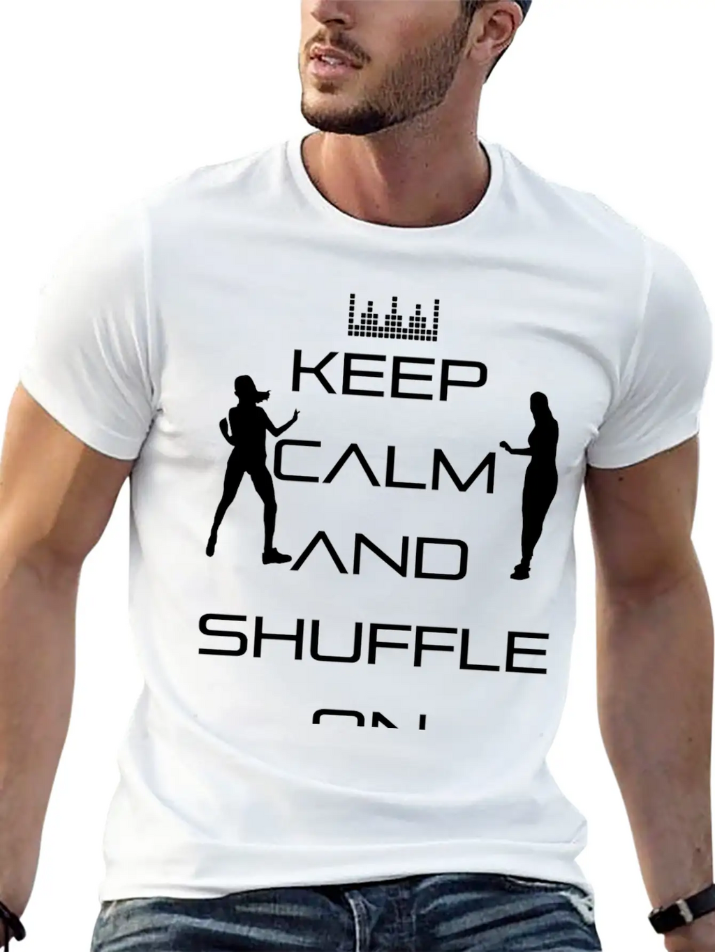 Keep Calm And Shuffle On - Keep Calm! Unisex Casual T-Shirt – Clean Design For Daily Comfort