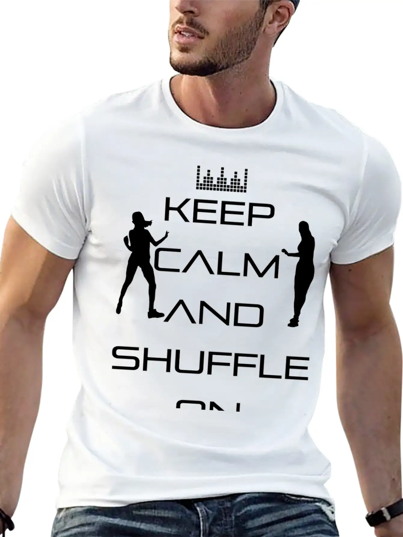 Keep Calm And Shuffle On - Keep Calm! Unisex Casual T-Shirt – Clean Design For Daily Comfort
