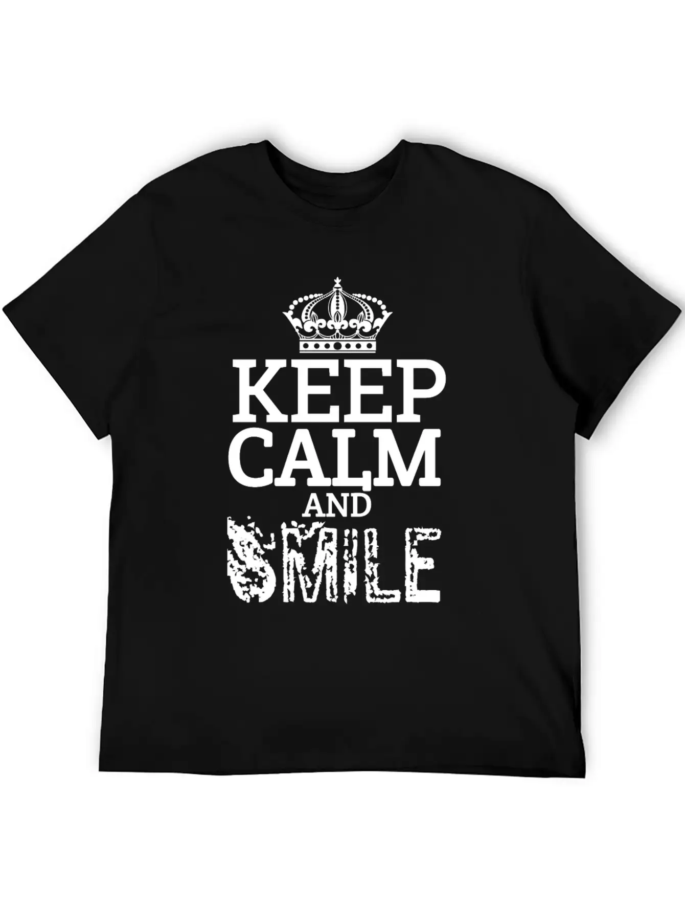 Keep Calm And Smile Unisex Casual T-Shirt – Clean Design For Daily Comfort
