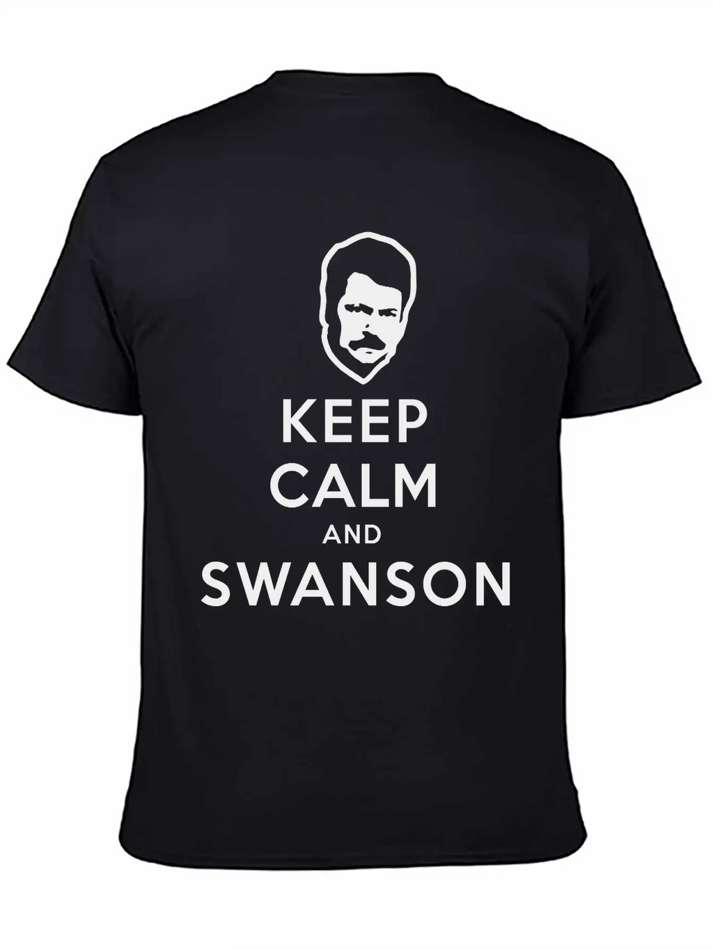 Keep Calm And Swanson Men's Humor Essential Cotton Tee For Daily Outfits – Unisex Style