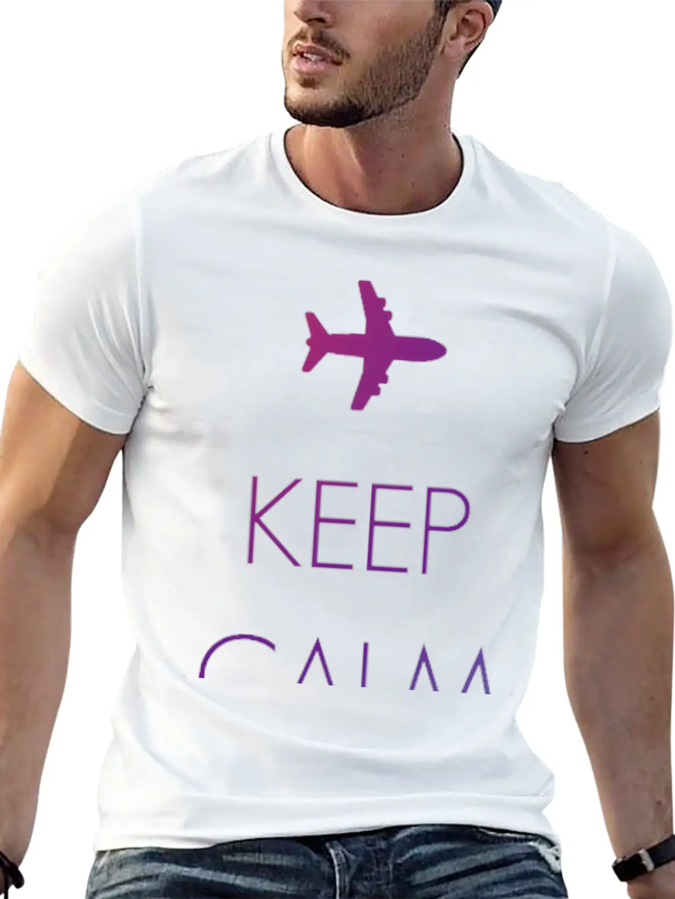 Keep Calm And Travel Often Breathable Soft Cotton T-Shirt – Timeless Casual Look