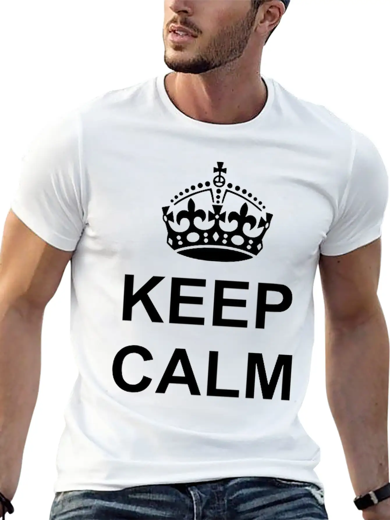 Keep Calm And X Ray On Unisex Casual T-Shirt – Clean Design For Daily Comfort