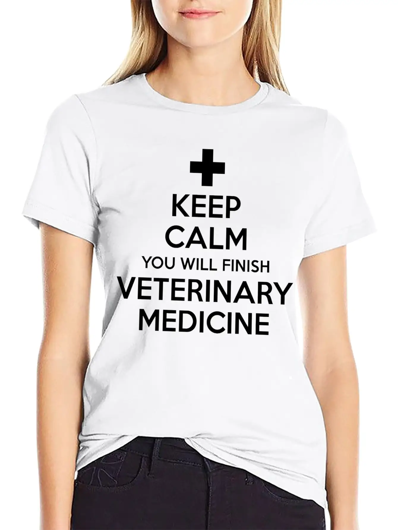 Keep Calm You Will Finish Veterinary Medicine Essential Cotton Tee For Daily Outfits – Unisex Style