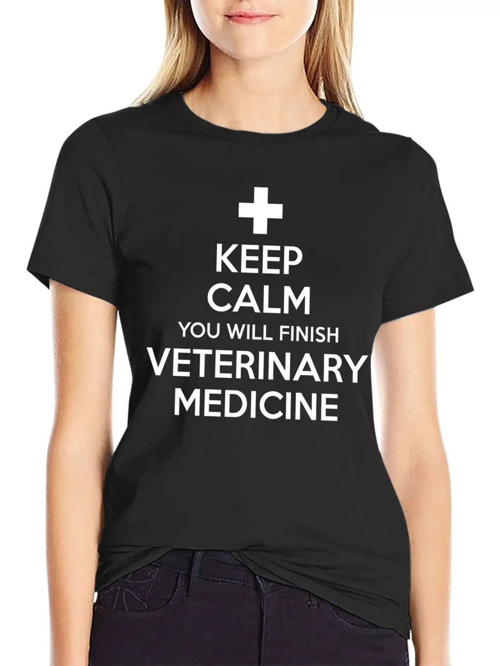 Keep Calm You Will Finish Veterinary Medicine Essential Cotton Tee For Daily Outfits – Unisex Style