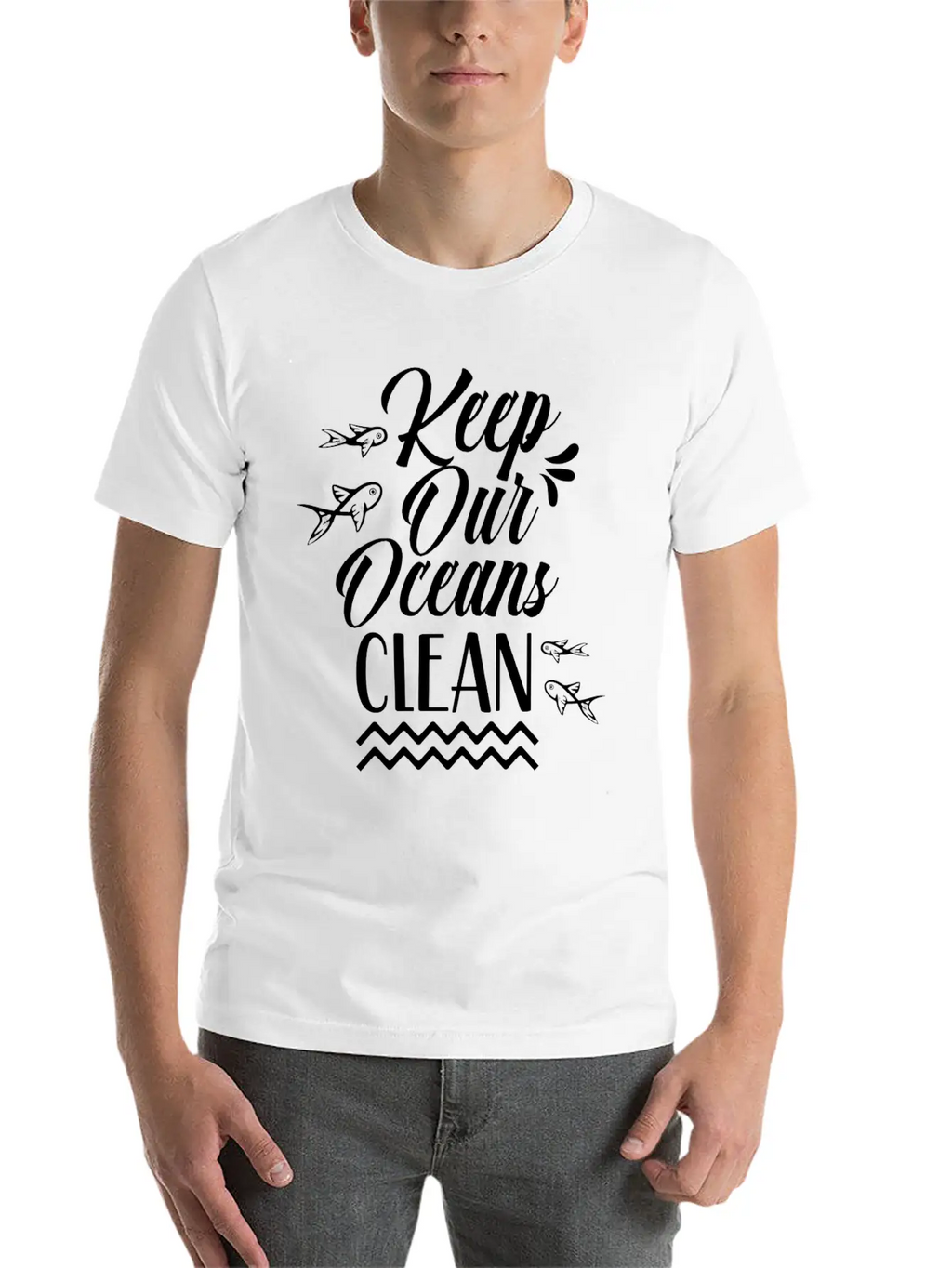 Keep Our Oceans Clean Save Sea Ocean Protection Unisex Casual T-Shirt – Clean Design For Daily Comfort