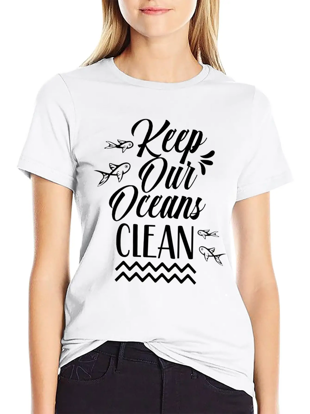 Keep Our Oceans Clean Save Sea Ocean Protection Unisex Casual T-Shirt – Clean Design For Daily Comfort