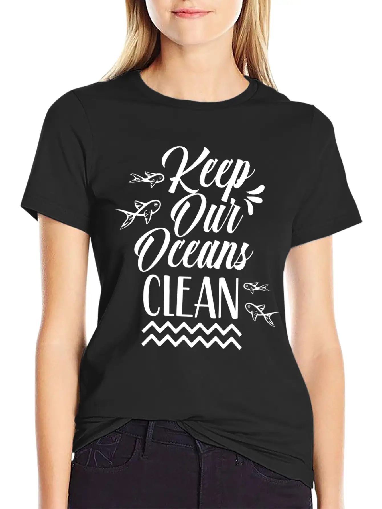 Keep Our Oceans Clean Save Sea Ocean Protection Unisex Casual T-Shirt – Clean Design For Daily Comfort