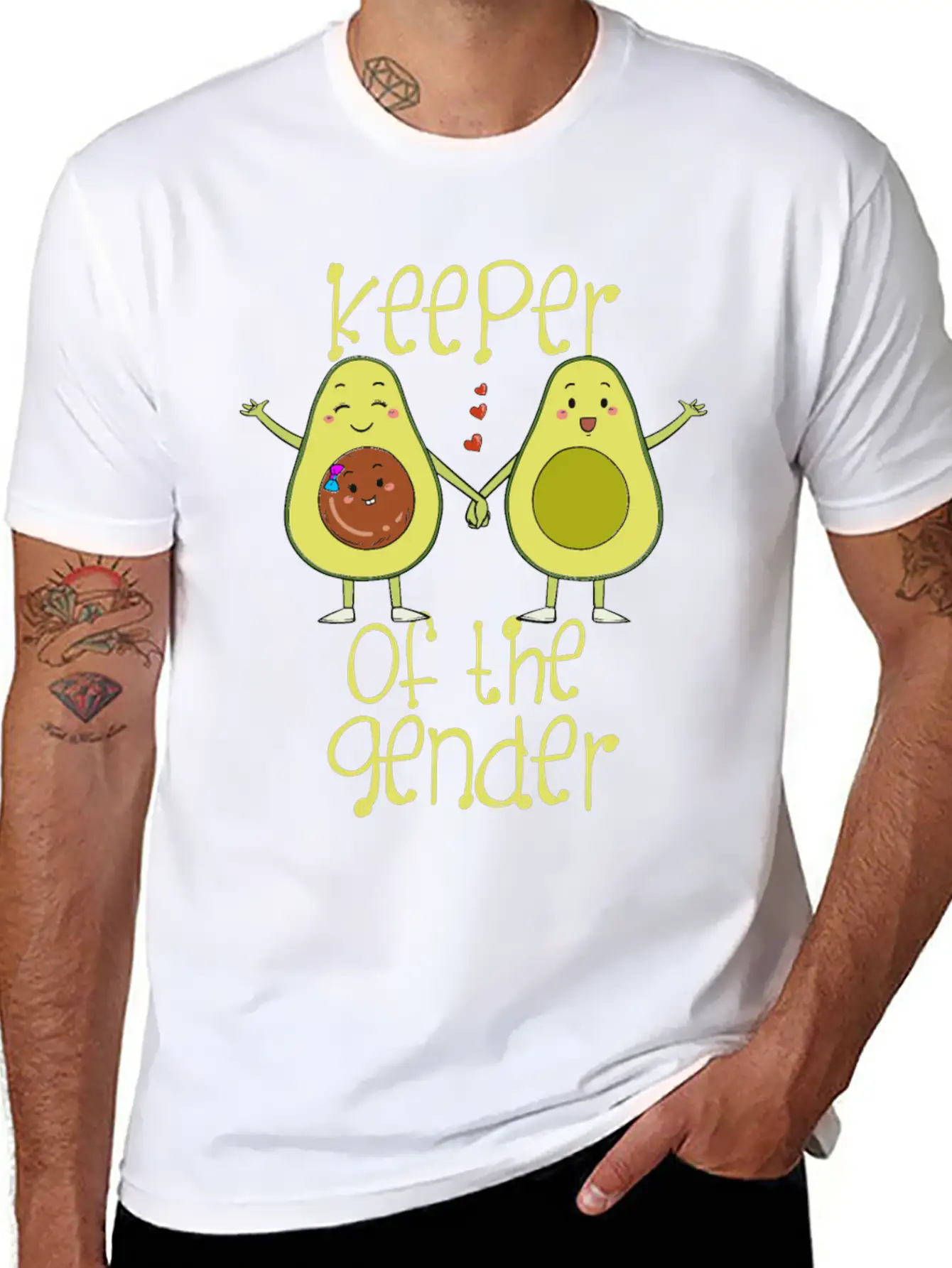 Keeper Of The Gender Reveal Baby Shower Party Avoc Unisex Casual T-Shirt – Clean Design For Daily Comfort