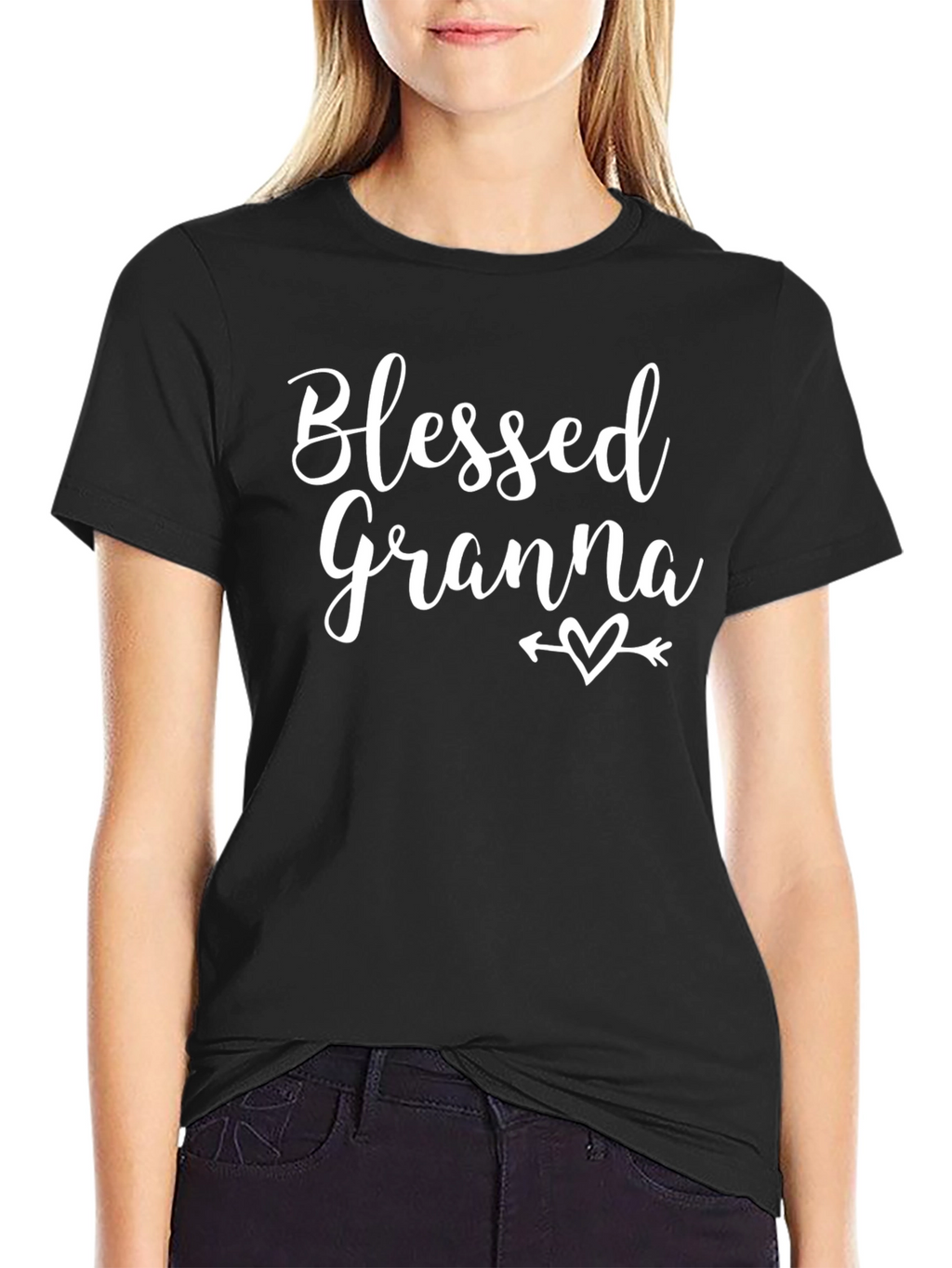 Blessed Granna Graphic T-Shirt - Black