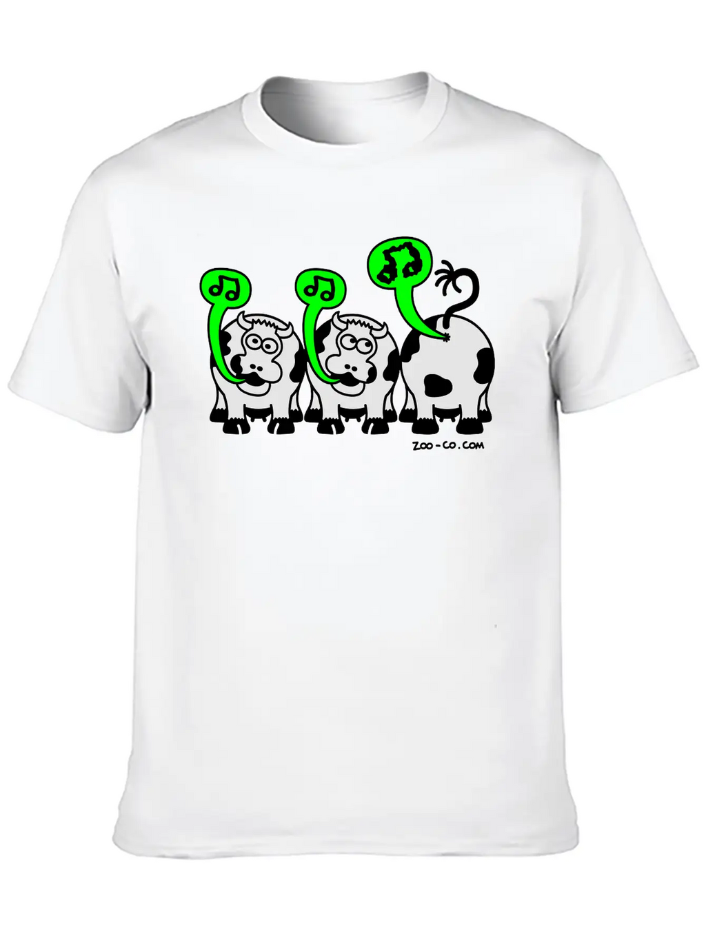 Kelly Green Singing Cows Women's T-Shirts Stylish Everyday T-Shirt – Unisex Basic Cotton Tee