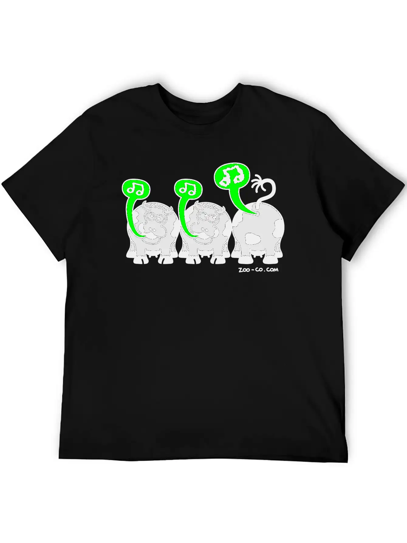 Kelly Green Singing Cows Women's T-Shirts Stylish Everyday T-Shirt – Unisex Basic Cotton Tee