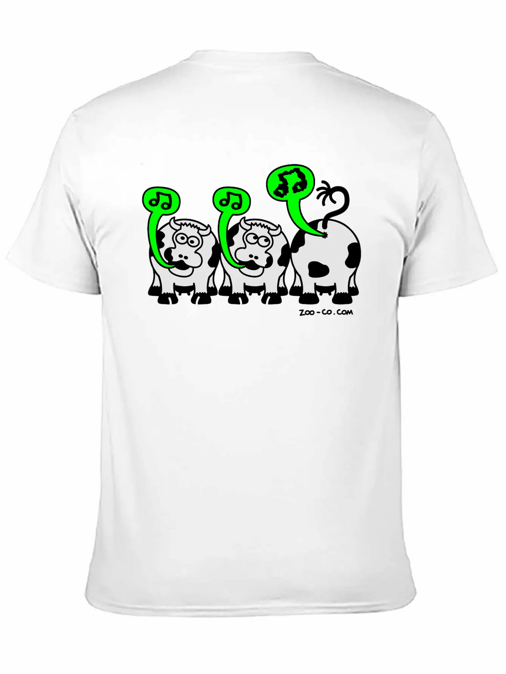 Kelly Green Singing Cows Women's T-Shirts Stylish Everyday T-Shirt – Unisex Basic Cotton Tee